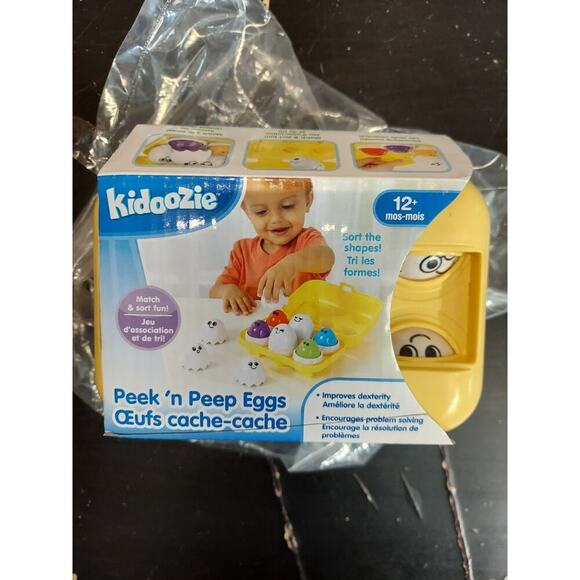Kidoozie Peek n Peep Eggs Matching Toy with Sounds and Shapes for Kids New - Picture 2 of 3